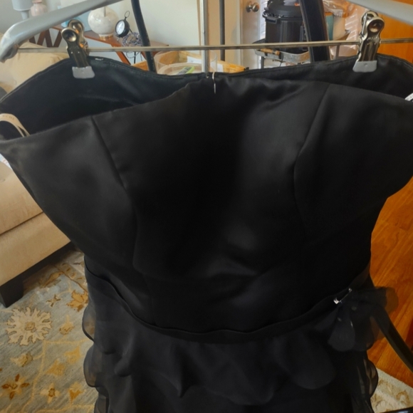 Saison Blanche Black Cocktail Dress - Size 12 - Picture 5 of 11